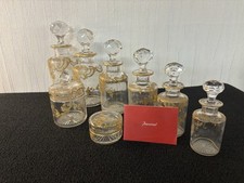 Ensemble de toilette modèle Louis XV en cristal de Baccarat (prix du lot)