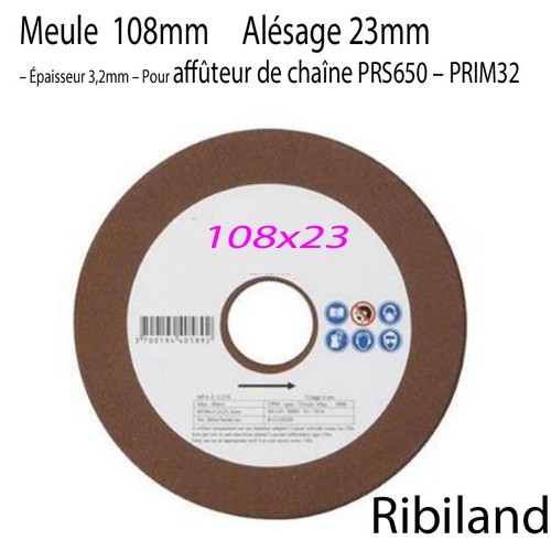 Meule diamètre 108 mm ep - meule,