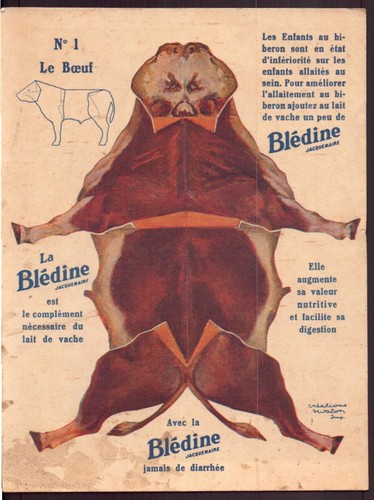 Chromo blédine le boeuf - le,