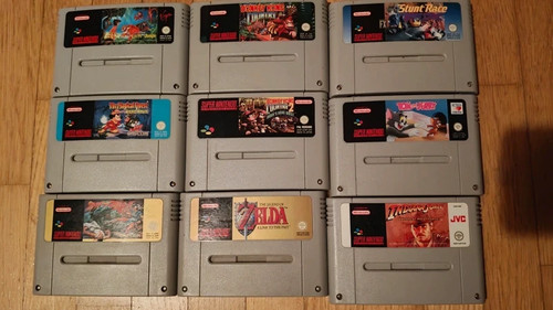 Lot jeux super nintendo - super,