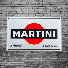 Plaque émaillée MARTINI