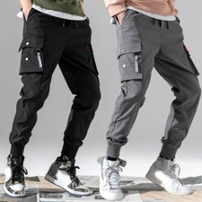 Pantalon Cargo Décontracté Pour Hommes Streetwear Jogging Pantalon De /