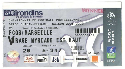 Billet place om olympique - place,