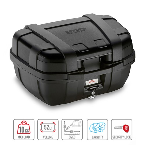 Bauletto 52l monokey moto - 52l, nero