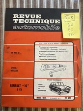 REVUE TECHNIQUE RENAULT 16 1.6