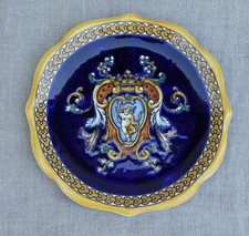 ASSIETTE EN FAÏENCE DE GIEN - DÉCOR RENAISSANCE - 22 CM - BEL ÉTAT