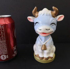Rare Bobble Head La Vache Chocolat Milka 14Cm Parfait Etat Japan 1960