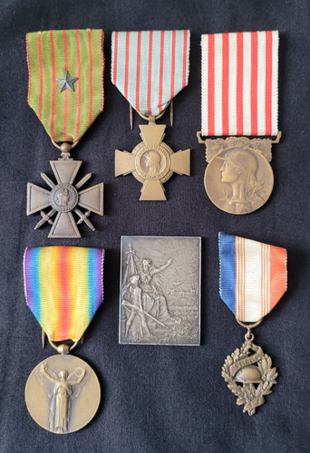 Lot médailles croix guerre - médailles, de