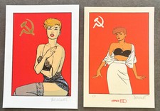 LOT DE 2 SERIGRAPHIES "PIN UP"