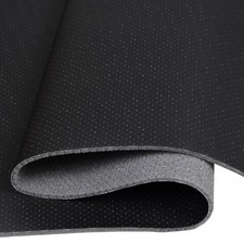 Simili Cuir PVC Housse de Siège Perforé Stratifié T130_10 Noir