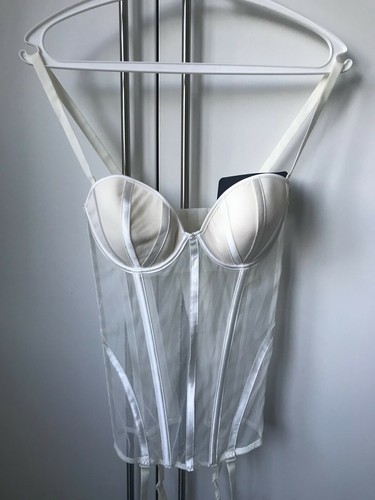 Haut style corset crème