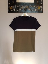 Tee-shirt Manches Courtes Homme, Bizzbee, Bleu Marine/Kaki, Taille S