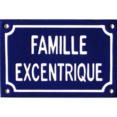 Plaque rue émaillée - plaque,