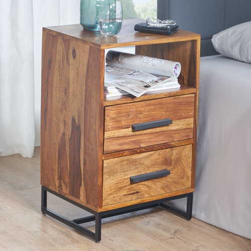 Finebuy table chevet bois - table,