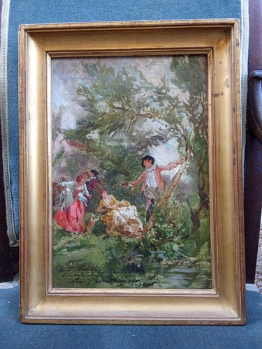 Tableau ancien huile sur - tableau,