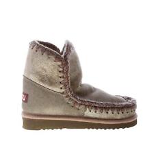MOU chaussures femme metallic grey soft double-face shipskeen Eskimo 18 boot
