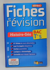 Fiches de révision Bac Tle S - Histoire- Géo - livre