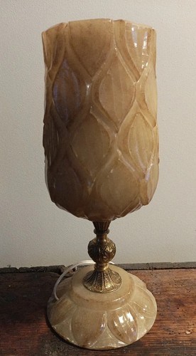 Lampe bronze pierre - en,