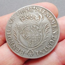 Louis XIV - 1/2 Ecu de Flandre, dit "Carambole" aux Palmes - 1694 W  Lille