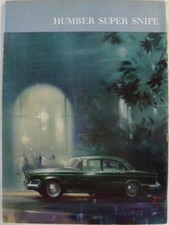 Brochure anglaise HUMBER Super Snipe  Rootes en français