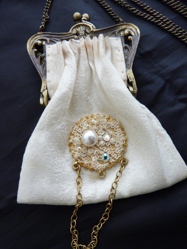 Aumoniere sac bal reticule - de,