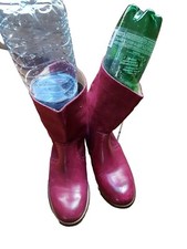 Bottes Diesel Stylab Rouge Framboise T 37 Coton Et Cuir