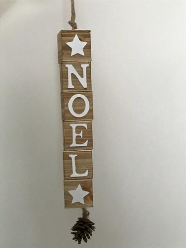 Lettres noel bois - bois,