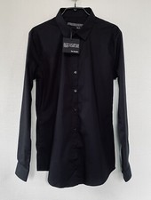 Chemise noire en popeline