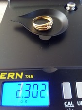 Bague or 18 k poinçon tête d'aigle