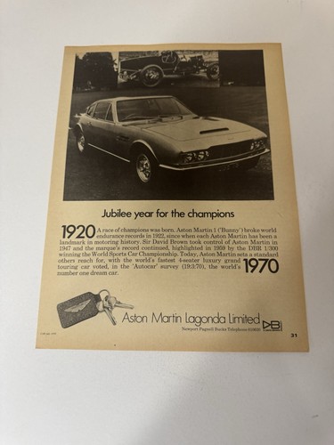 Original vintage 1970 aston - original,
