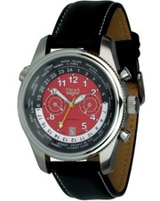 Trias Horloge Universelle Mondial Montre Quartz Chronographe Chronomètre Hommes