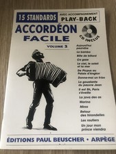 LIVRE + CD ACCORDÉON FACILE VOLUME 2 LA BAMBA MARINA MIRZA PAUL BEUSCHER RARE