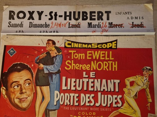 Affiche ancienne cinéma belge
