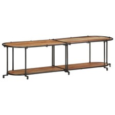 Meuble TV 200x42x40 cm Bois massif de récupération banc TV meuble hifi vidaXL