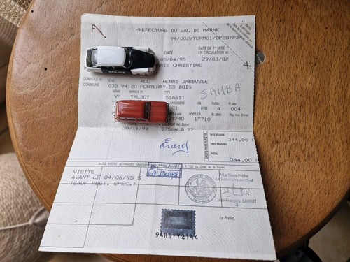 Document administratif peugeot - document,
