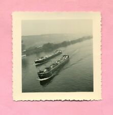 SEINE / VERNON : PENICHE AZUR " ALGERIE " et " DIJON " ESSO ESSENCE - BATELLERIE