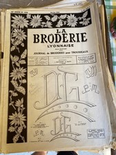Journal "La Broderie Lyonnaise" - environ 100 éditions de 1964 à 1970