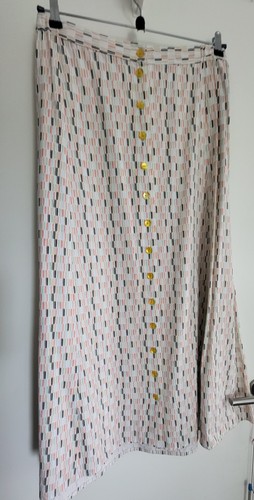 Jupe longue boutonnée - , coton