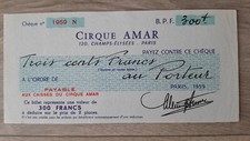 Billet chèque réduction - chèque,
