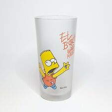 Ancien grand verre Simpsons BART 1999 Fox SUNBURST Matt Simpson South Park Homer