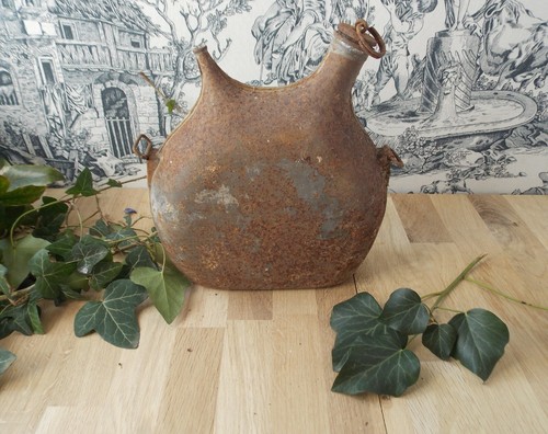 Ancienne gourde fer - ancienne, armee