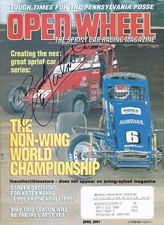 BROOKE TATNELL AUTOGRAPHED APRIL 2001 OPEN WHEEL SPRINT CAR RACING MAGAZINE