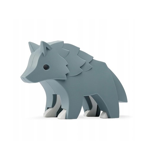 Puzzle magnétique animal - magnétique, loup