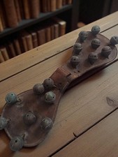 Ancienne grelottière d’attelage cuir début XXe vintage collection grelots rétro