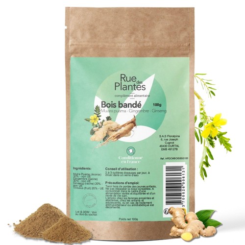 Bois bandé poudre - bois, 100g
