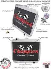 QR Champion 3 Row Radiator for