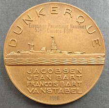 Médaille en Bronze Croiseur le Dunkerque par Turin