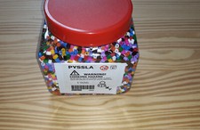 1 BIDON DE PERLE MULTICOLORS PYSSLA PERLES A REPASSER PIXEL ART