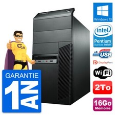 PC Tour Lenovo ThinkCentre M92p Intel G2020 RAM 16Go Disque 2To Windows 10 Wifi