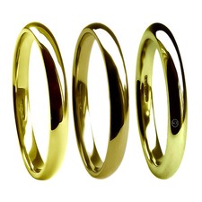 2mm 18ct or Jaune Mariage Anneaux Escarpin Confort GB Hm 750 M Hvy & X Lourd